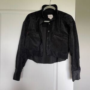 BDG Black Bomber Jacket Cropped Casual